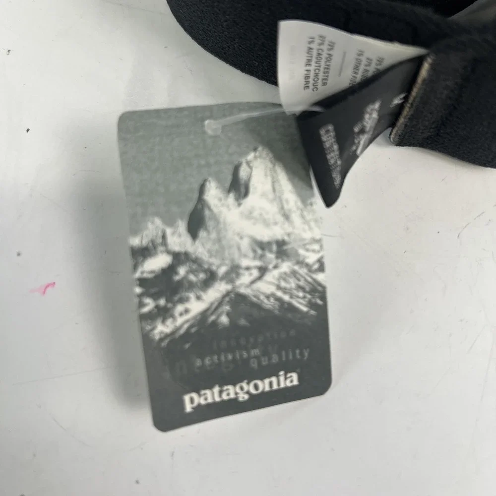 NWT Patagonia Stretch Wading Belt Medium Black USA Rubber Expandable